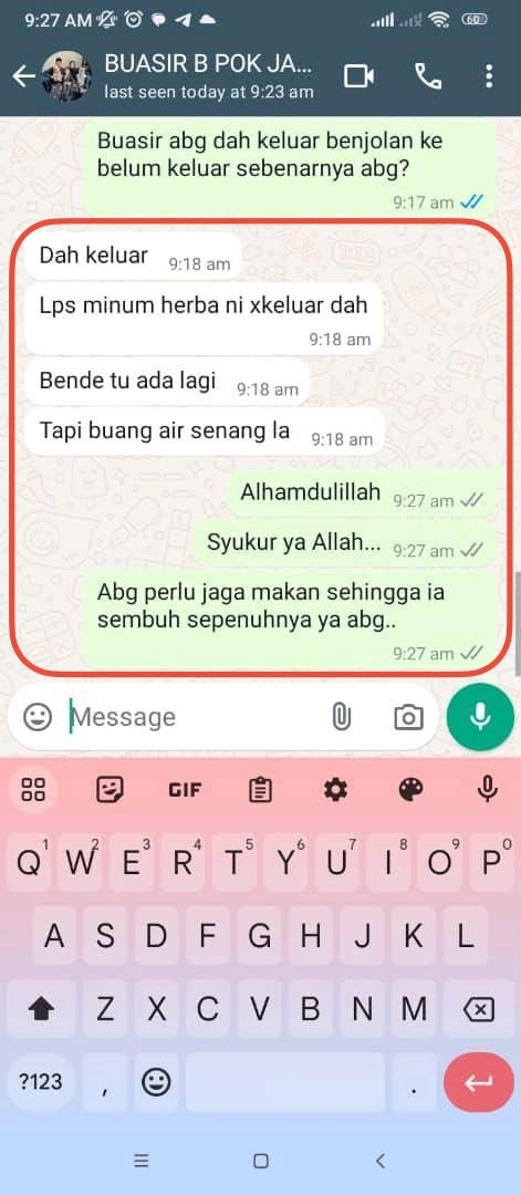 Testimoni WhatsApp Pok Jaafar
