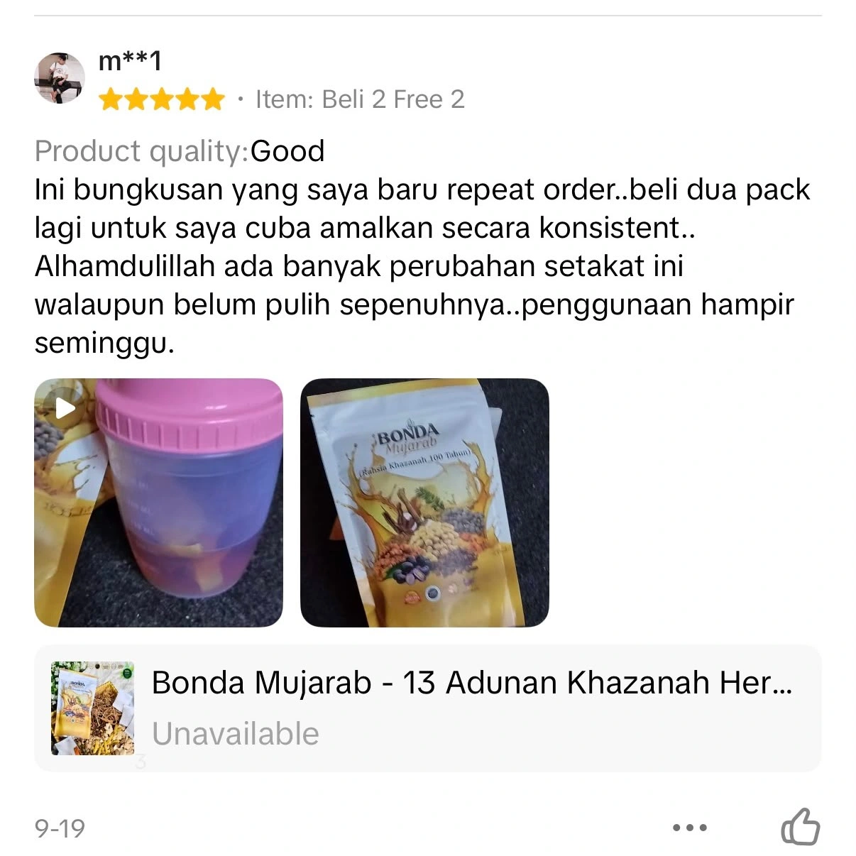 Testimoni m**1